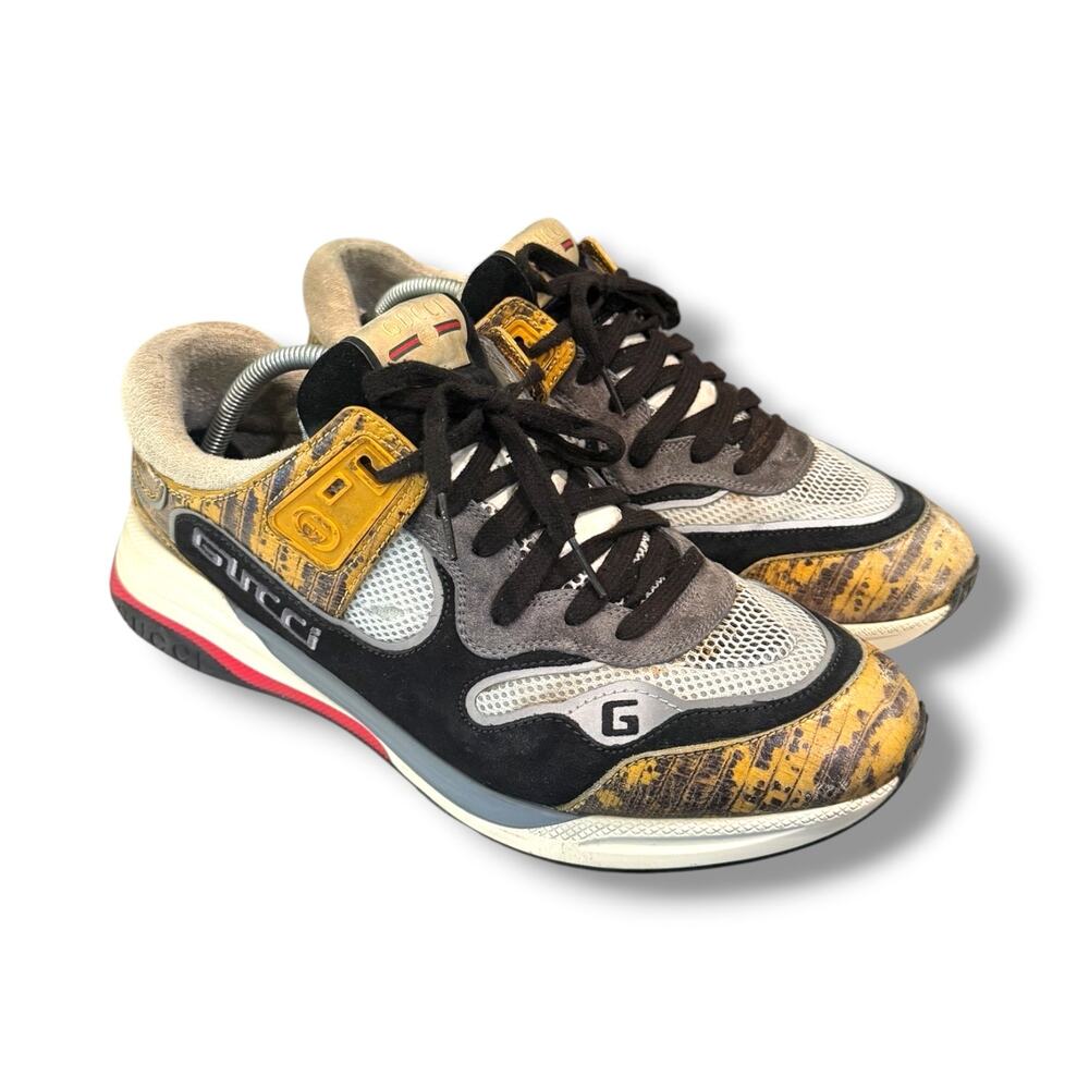 Gucci Ultrapace ‘Yellow Tejus Printed’ Sneakers | Size 11G(12US)